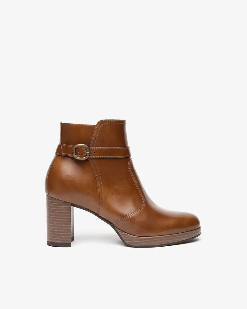 Tronchetti Donna in Pelle - Marrone