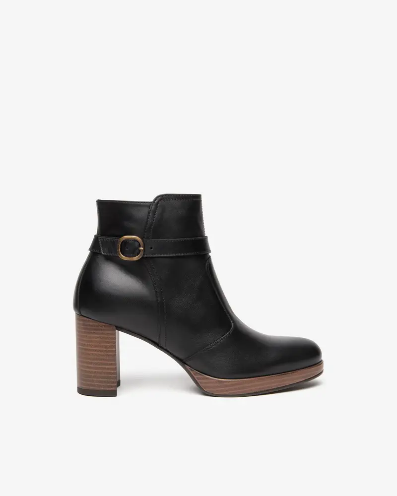 Tronchetti Donna in Pelle - Nero