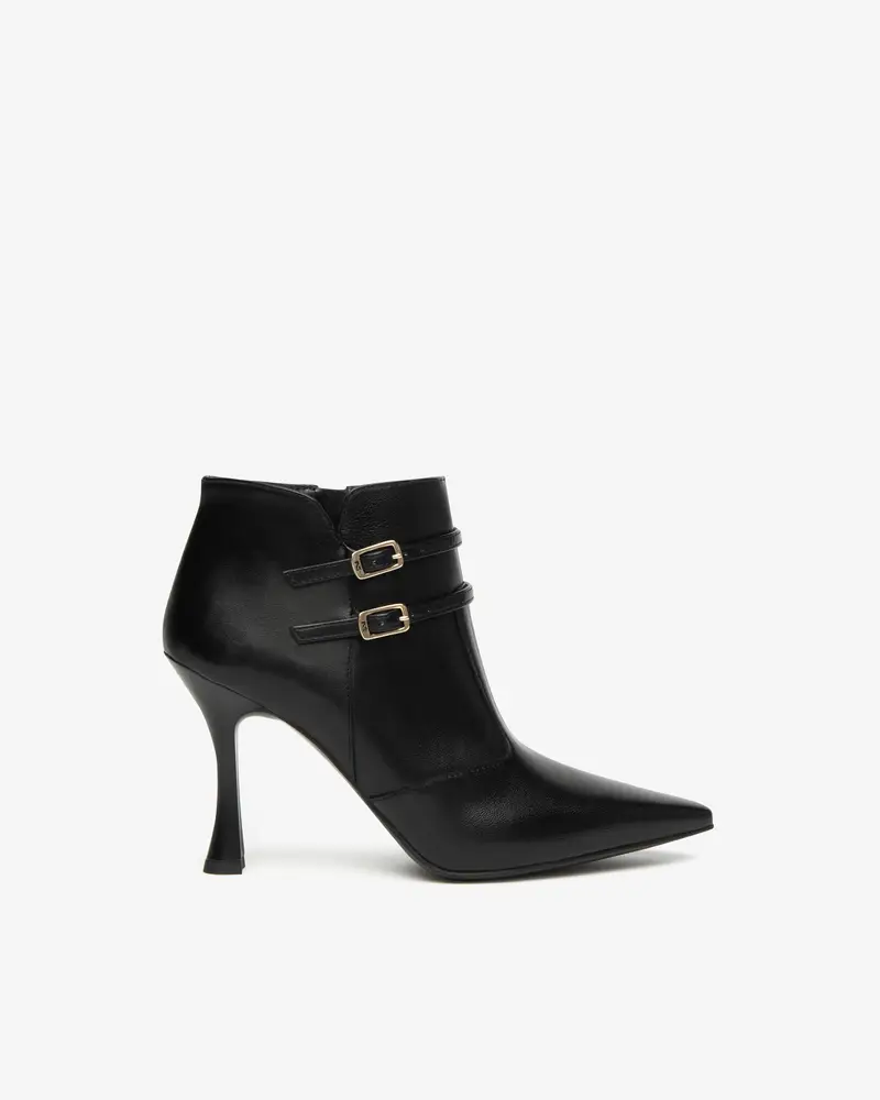 Tronchetti Donna in Pelle - Nero