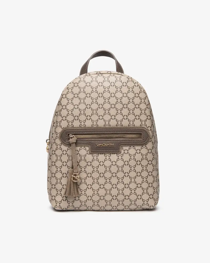 Zainetto da Donna in Materiale Tecnico - Beige