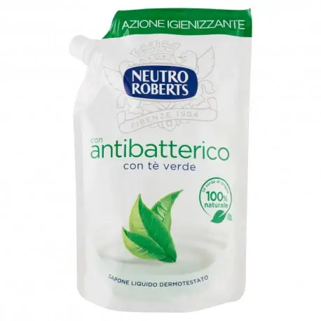 Neutro Roberts Con Antibatterico Con Te Verde Sapone Liquido Dermotestato 400 Ml