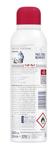 Neutro Roberts, Deodorante Spray Roma Senza Sali di Alluminio, Zero Macchie, con Olio Essenziale di Alloro e Fiori di miniatura 2