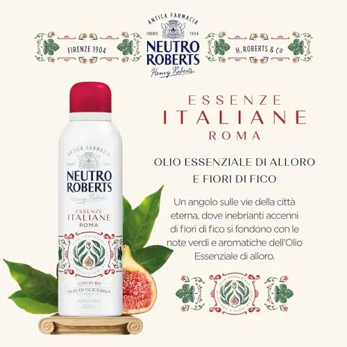 Neutro Roberts, Deodorante Spray Roma Senza Sali di Alluminio, Zero Macchie, con Olio Essenziale di Alloro e Fiori di miniatura 3