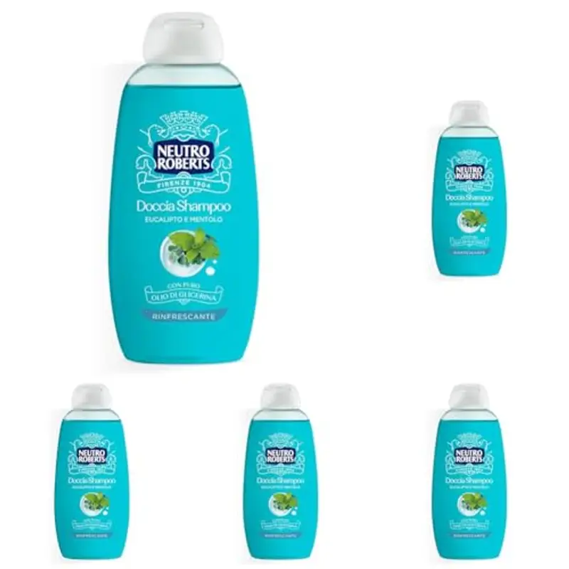 Neutro Roberts Doccia Shampoo Rinfrescante, 250ml (Confezione da 5)