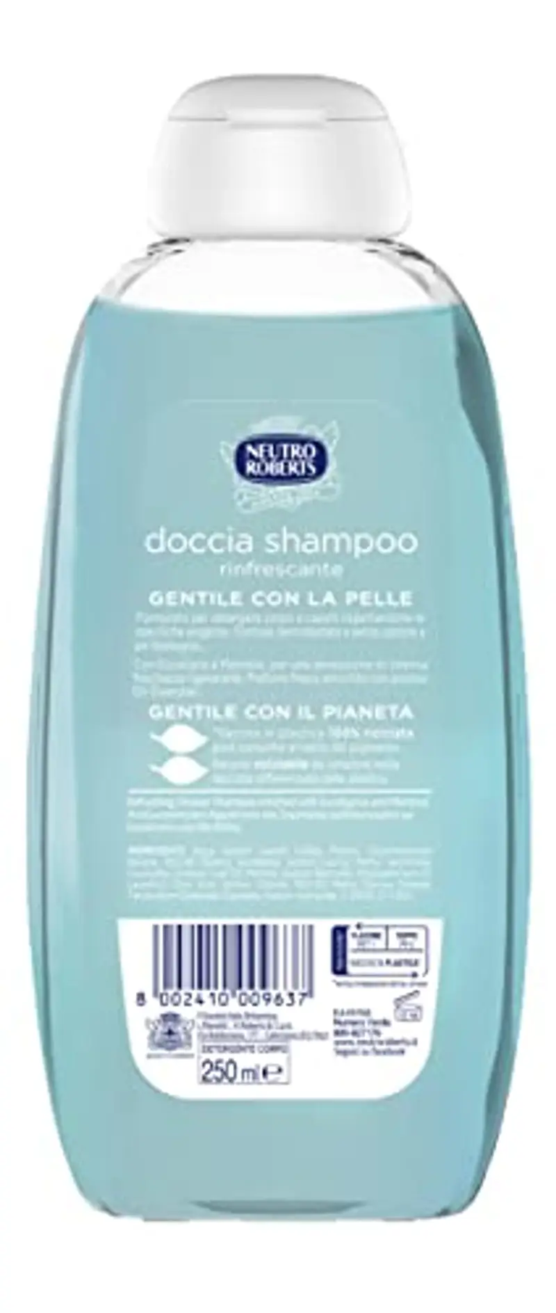 Neutro Roberts Doccia Shampoo Rinfrescante, 250ml (Confezione da 5) miniatura 3