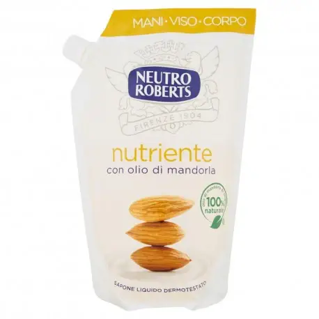 Neutro Roberts Nutriente Con Olio Di Mandorla Sapone Liquido 400 Ml