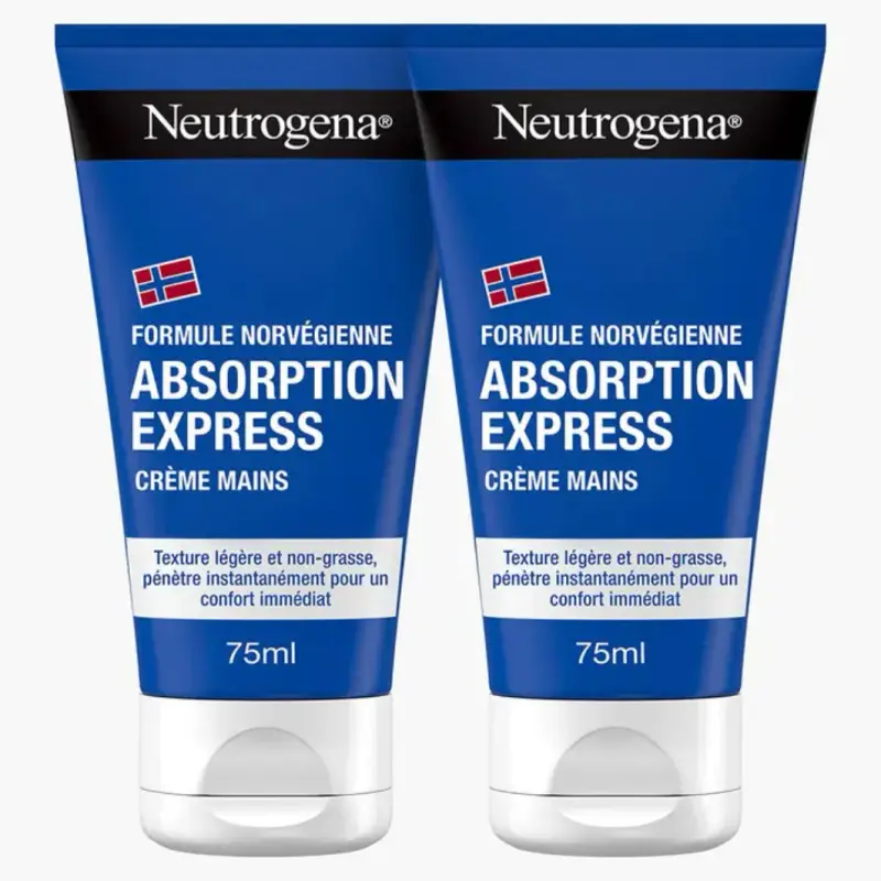 Absorption Express Crema Mani Idratante Pelli Secche 2x75ml