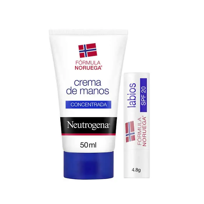 Crema Mani Profumata Neutrogena 50ml + Cura delle labbra Spf 20 4,8g