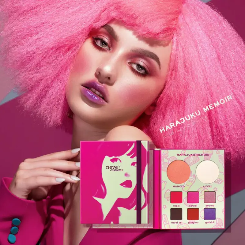 Incarnato Harajuku Memoir Artdiary Palette - Palette viso, Cipria, Blush, Illuminante viso, Ombretti, Palette miniatura 5