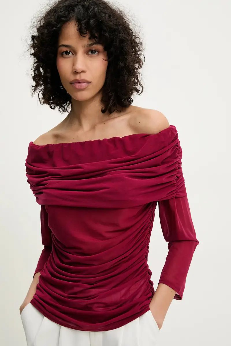 camicetta Diaz donna colore granata NFDTO1669