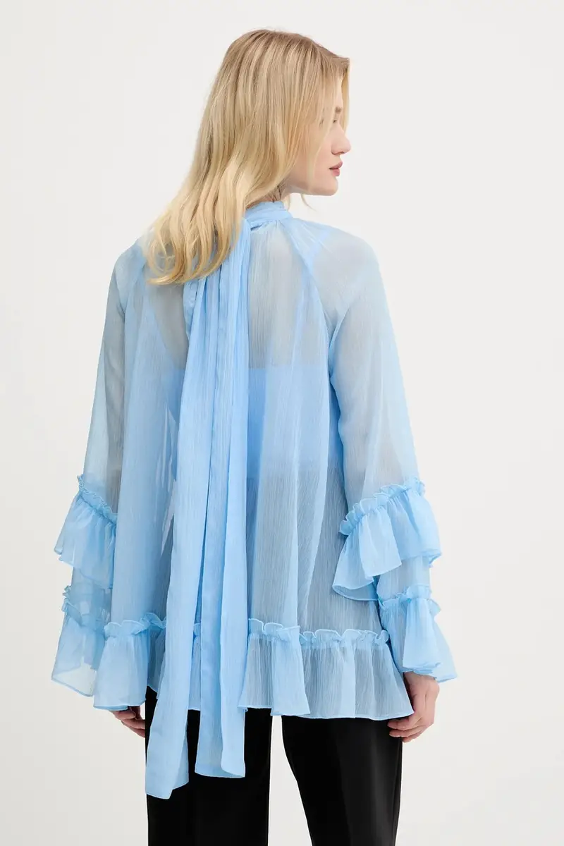 camicetta donna colore blu NFDTO1672 miniatura 3