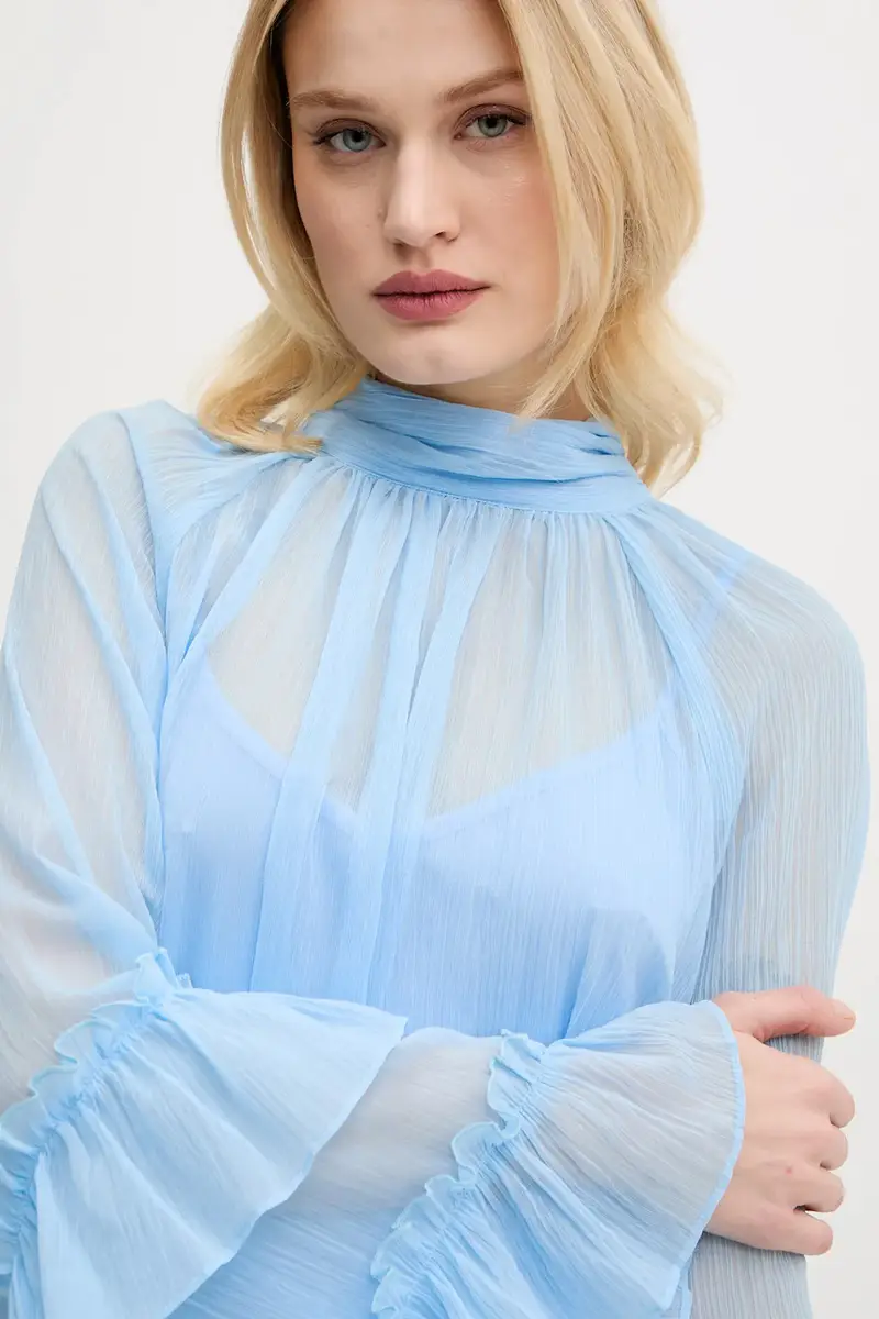 camicetta donna colore blu NFDTO1672 miniatura 5