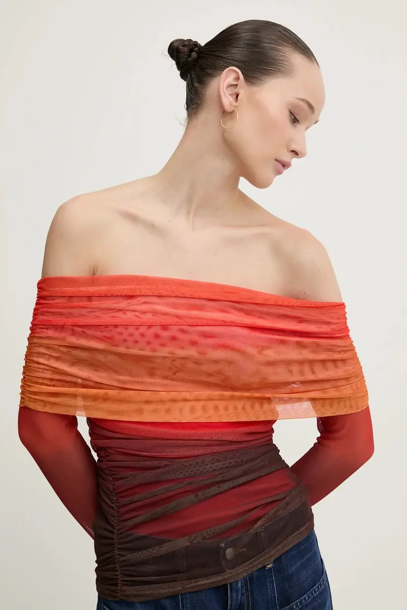 camicetta Ombre Anastasia donna colore arancione NFDTO1472 miniatura 4