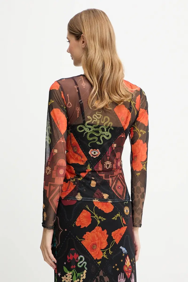 camicia a maniche lunghe donna colore nero NFDTO1941 miniatura 3