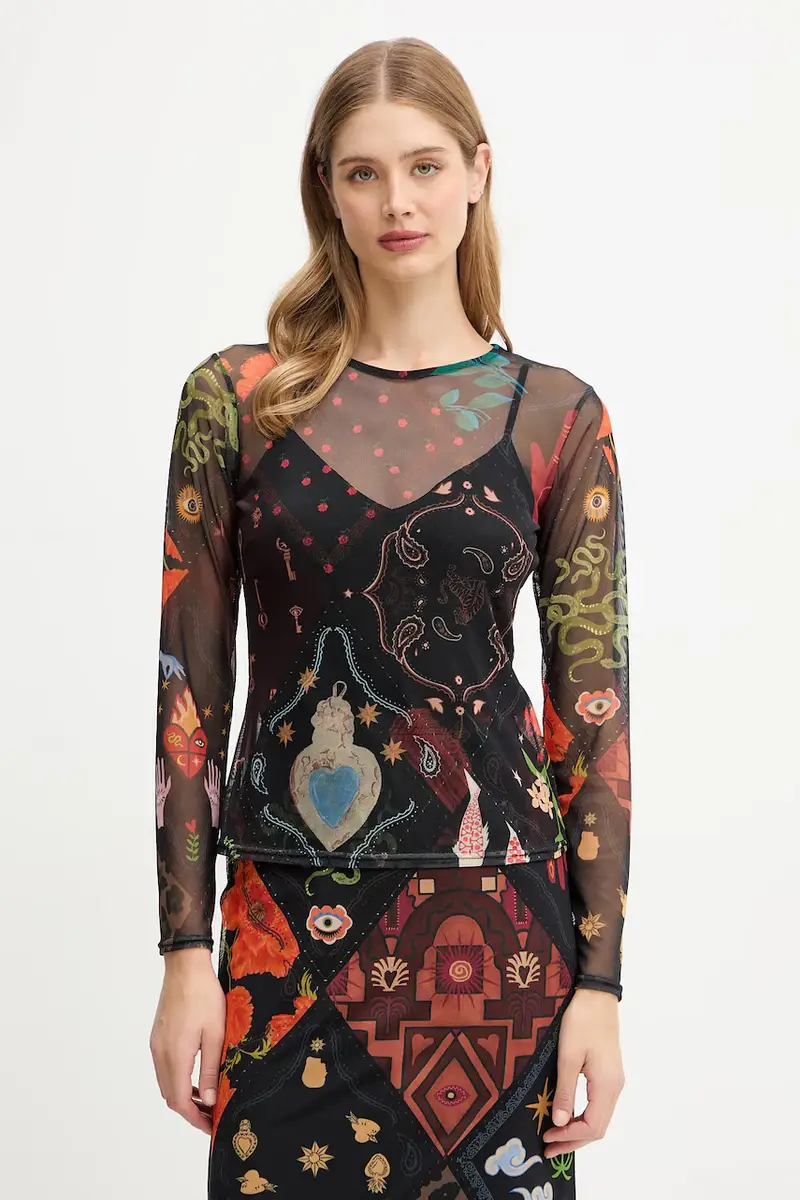 camicia a maniche lunghe donna colore nero NFDTO1941