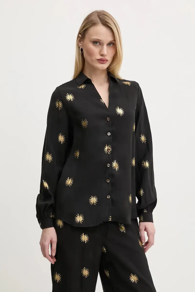 camicia Gold Sun Miley donna colore nero NFDTO1492
