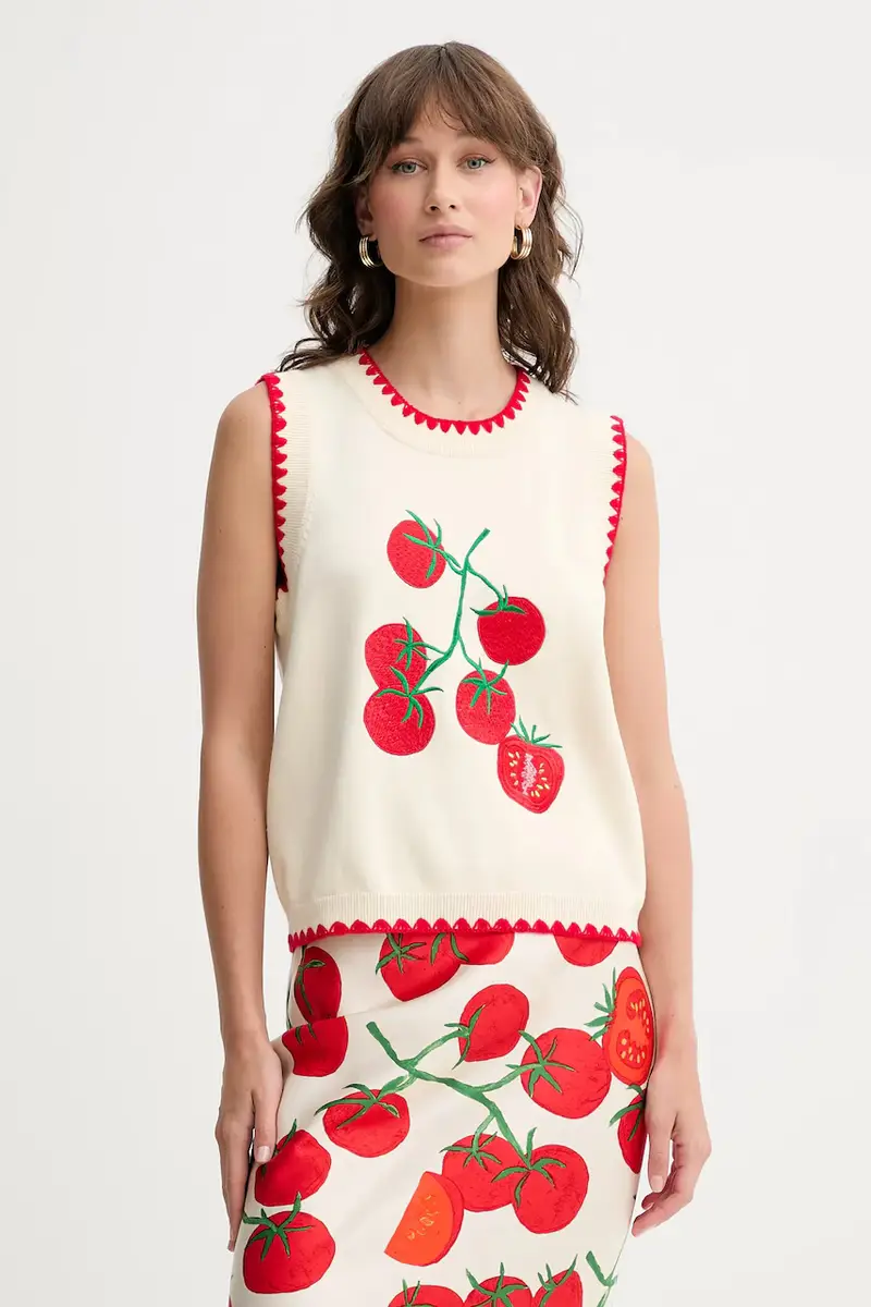 Never Fully Dressed Gilet Donna Beige 3572346