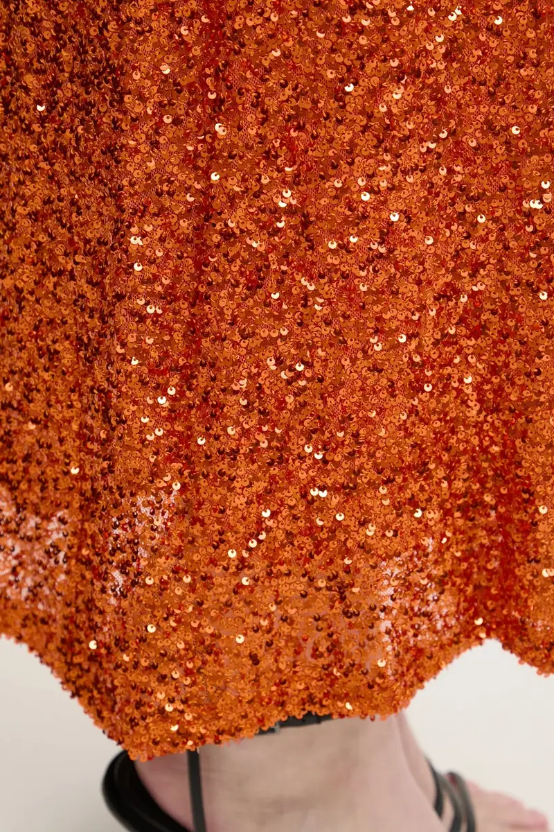 gonna Rust Sequin Dorris colore arancione NFDSK634 miniatura 4
