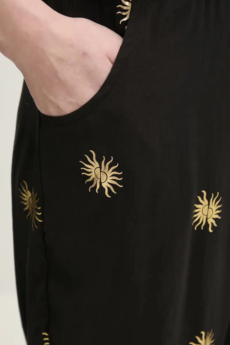 pantaloni Gold Sun Elissa donna colore nero NFDTR405 miniatura 4