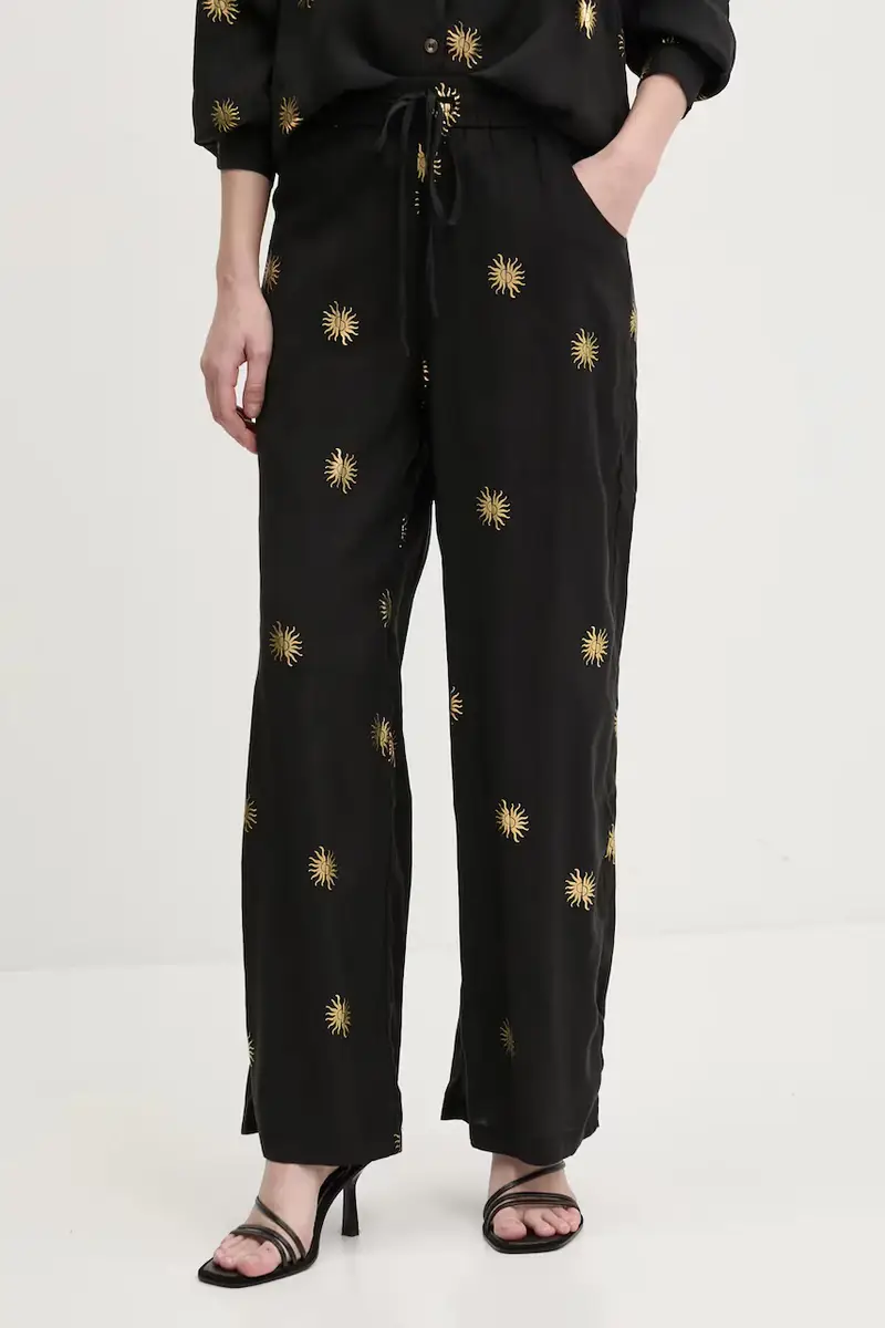 pantaloni Gold Sun Elissa donna colore nero NFDTR405