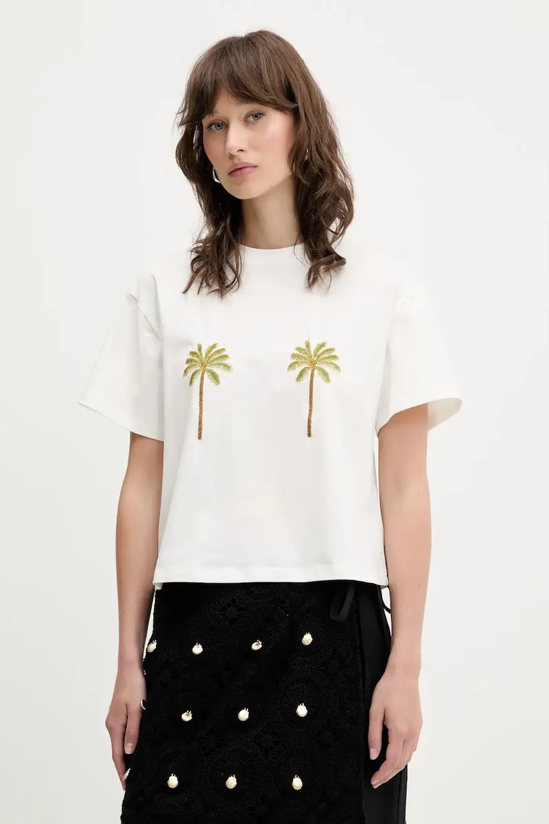 Never Fully Dressed T-shirt Donna Bianco 2885641