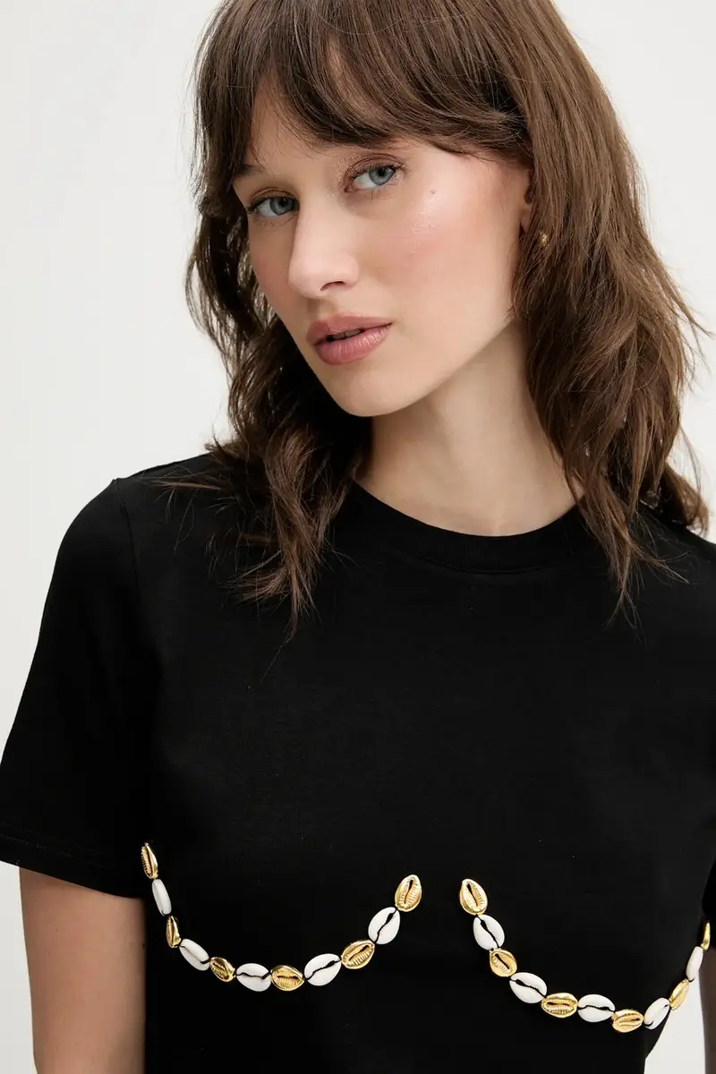 Never Fully Dressed T-shirt Donna Nero 3337729 miniatura 4