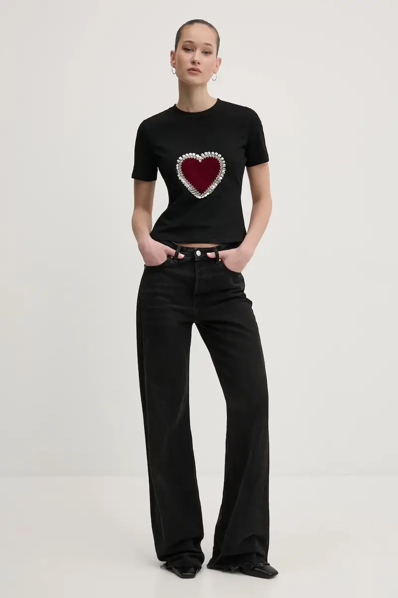 Never Fully Dressed T-shirt Donna Nero 3335282 miniatura 2