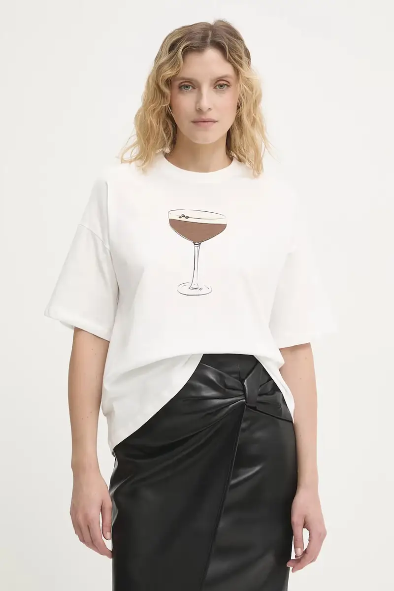 Never Fully Dressed T-shirt Donna Bianco 3578477