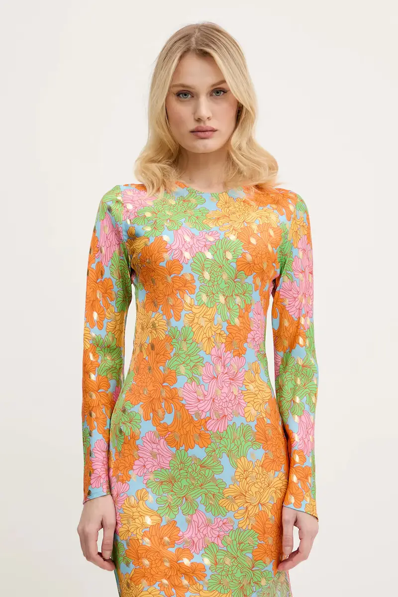 vestito colore arancione NFDDR1856 miniatura 4