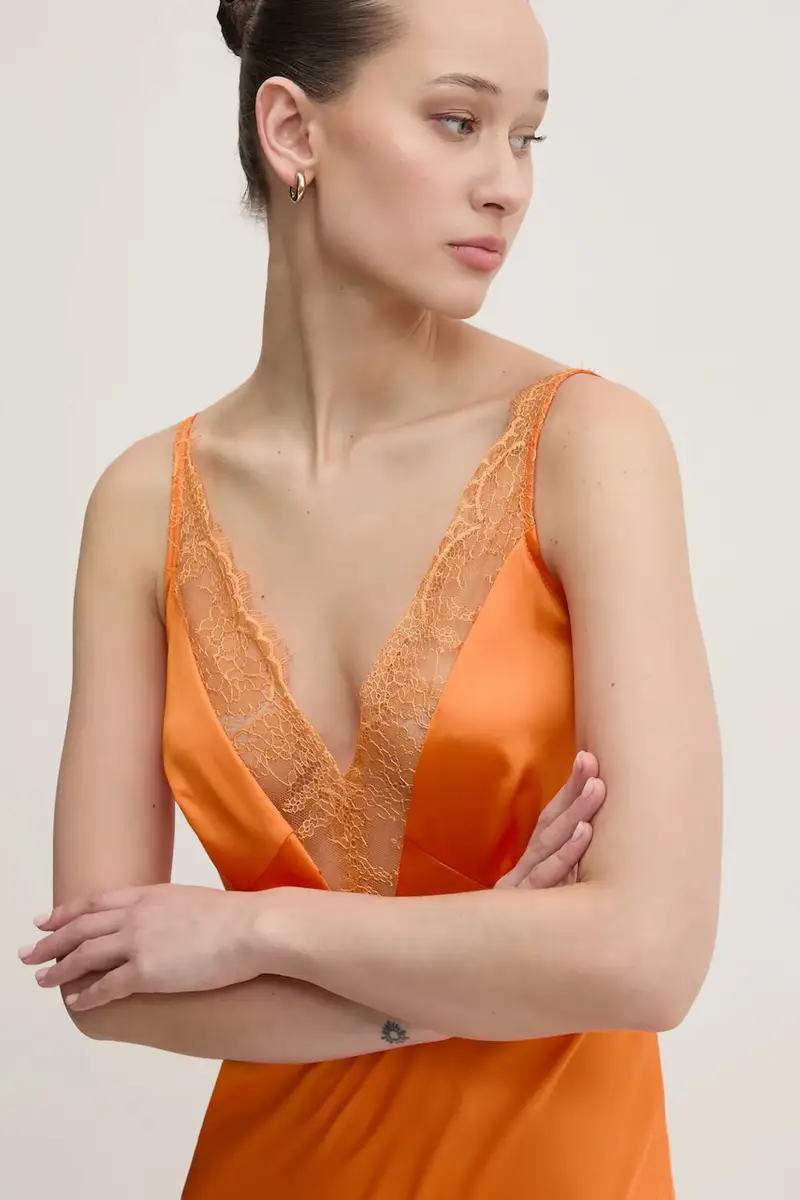 vestito colore arancione NFDDR1859 miniatura 4