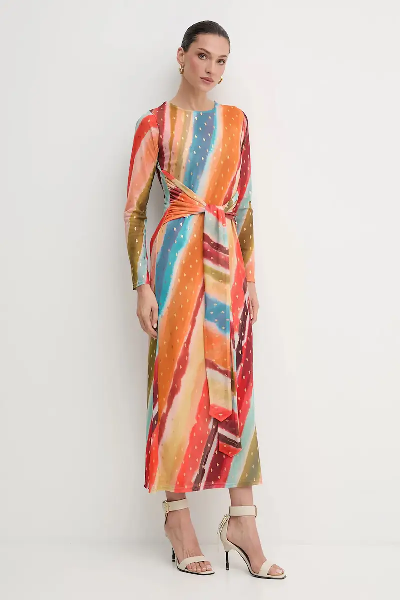 vestito colore arancione NFDDR2796 miniatura 2