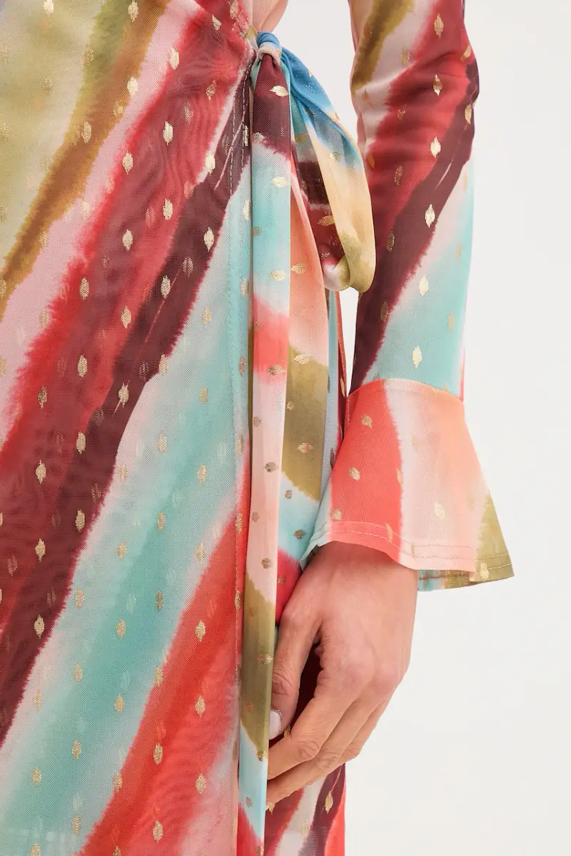 vestito colore arancione NFDDR2797 miniatura 5