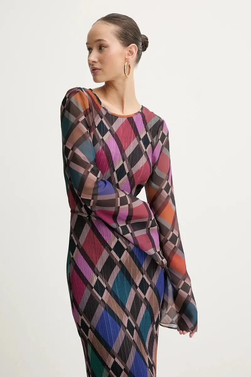 vestito colore marrone NFDDR3029 miniatura 4