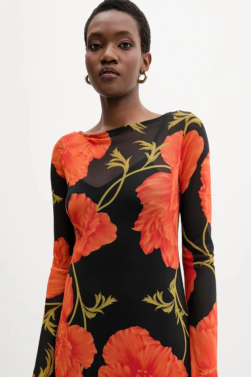 vestito colore nero NFDDR3016 miniatura 4