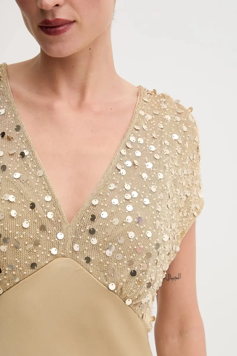 vestito colore oro NFDDR2230 miniatura 5