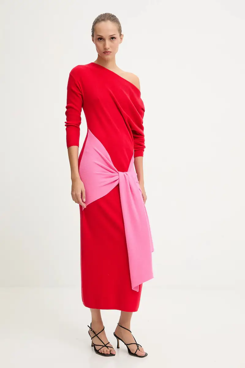 vestito colore rosso NFDKN737 miniatura 2