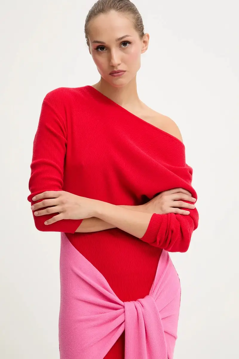 vestito colore rosso NFDKN737 miniatura 4