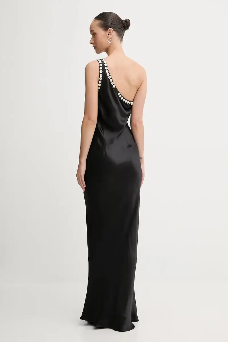 vestito di viscosa colore nero NFDDR3035 miniatura 3