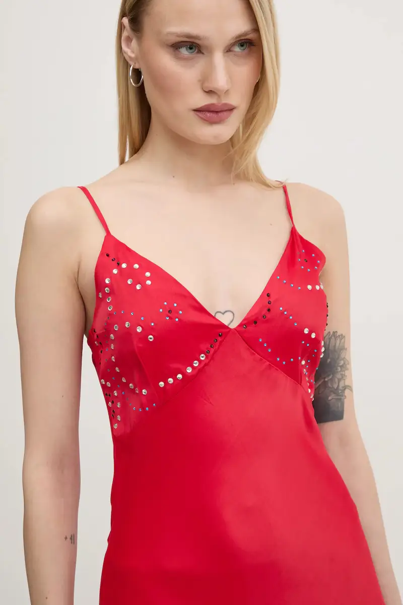 vestito Gem Rhea colore rosso NFDDR1852 miniatura 2