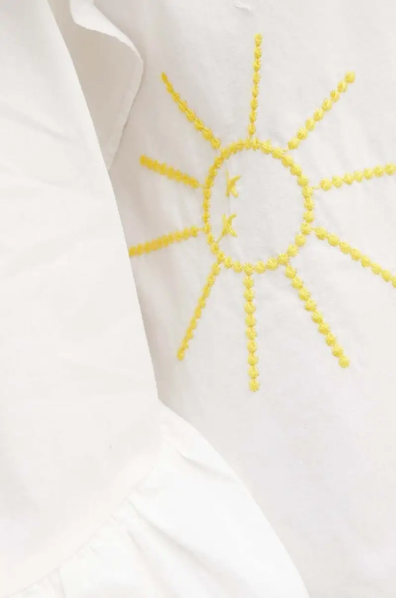 vestito in cotone Austin Mini Bianco miniatura 5