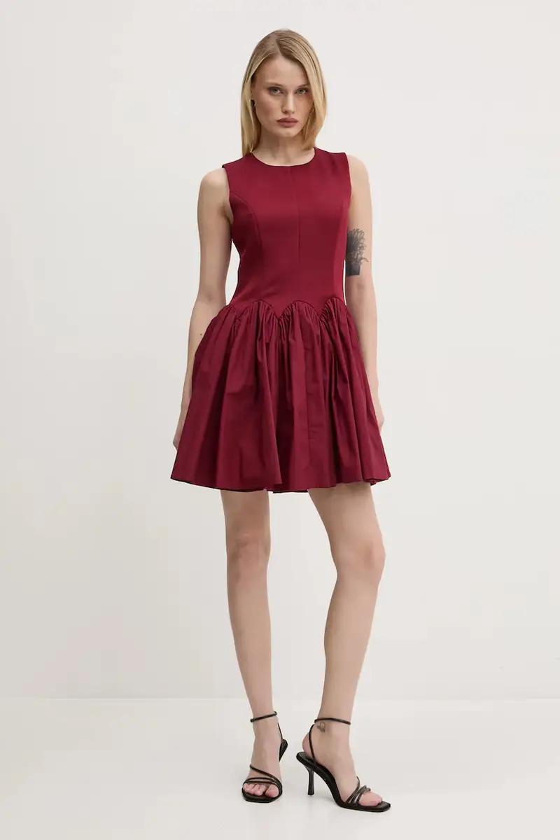 vestito Mini Monika colore granata NFDDR1918 miniatura 2