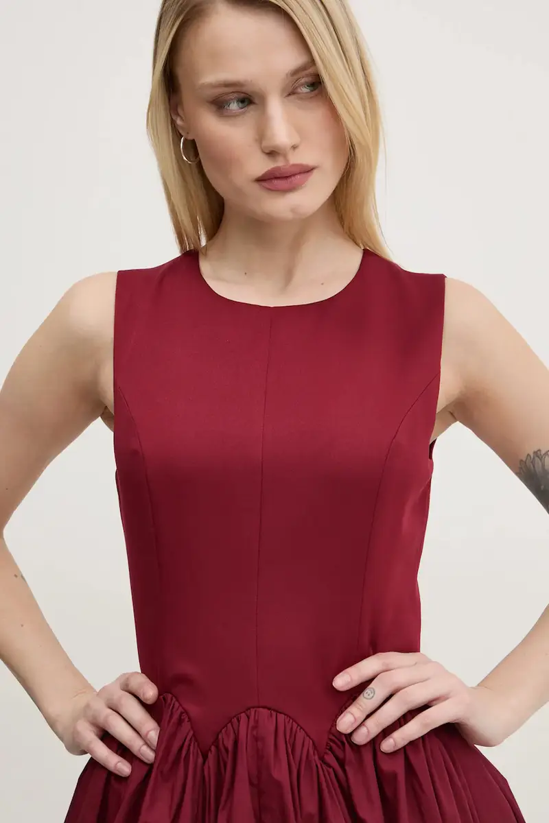 vestito Mini Monika colore granata NFDDR1918 miniatura 4