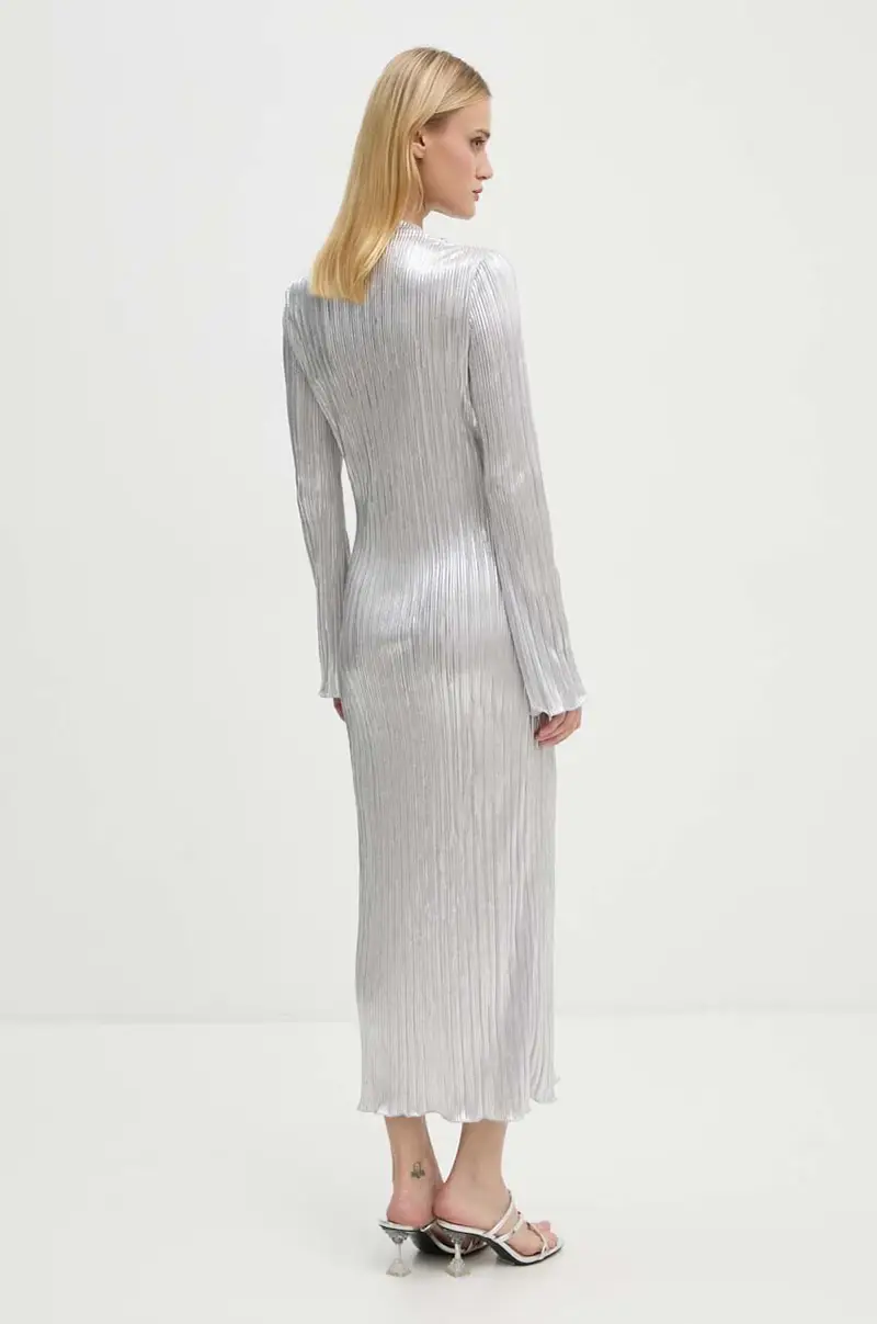 vestito Silver Plisse Sophia Argento miniatura 3