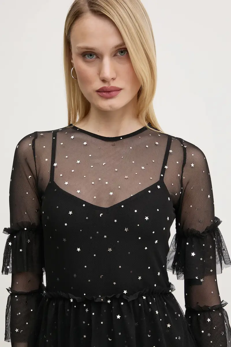 vestito Star Mesh colore nero NFDDR1804 miniatura 2