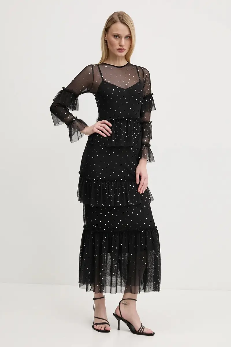 vestito Star Mesh colore nero NFDDR1804 miniatura 4