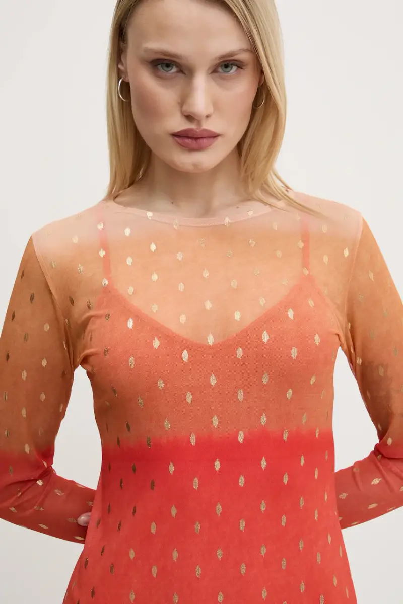 vestito Sunset Mesh colore arancione NFDDR1747 miniatura 2