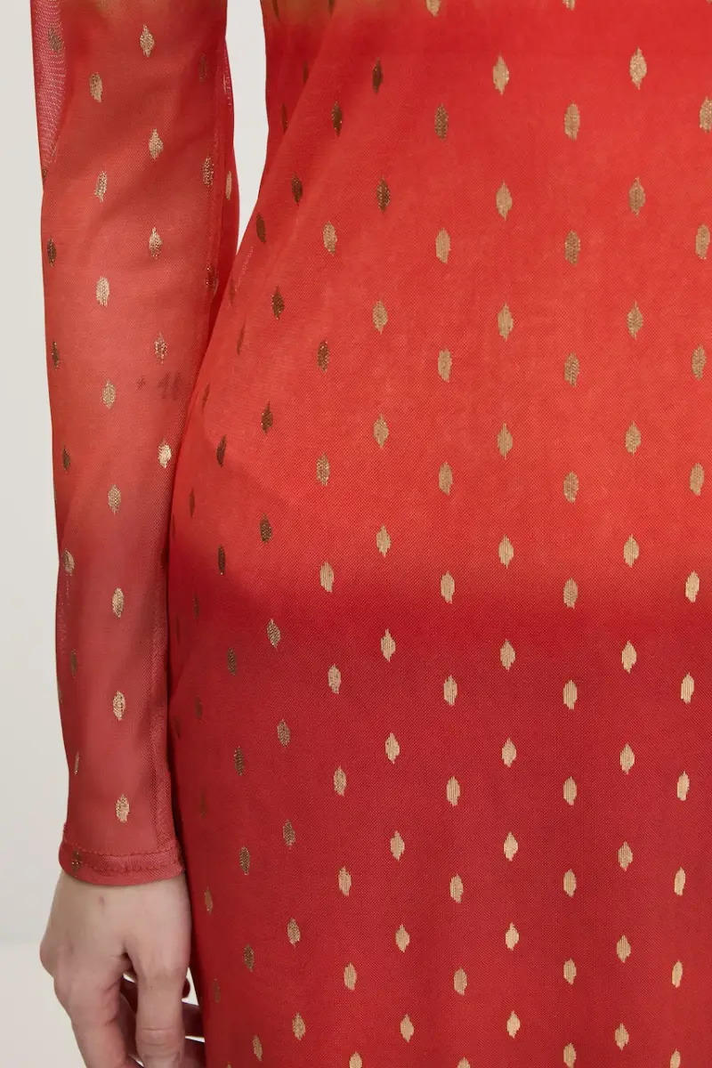 vestito Sunset Mesh colore arancione NFDDR1747 miniatura 5