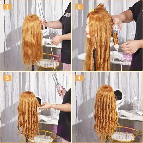 Neverland Testa per Parrucchieri 24" 80% Capelli Veri Testa manichino Testina per Parrucchieri Testina Parrucchiere miniatura 3