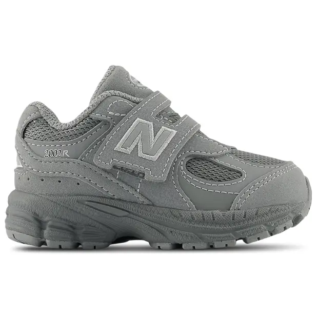 2002 Hook & Loop Neonato - Sneakers Grigio - 5 - Pelle Grey