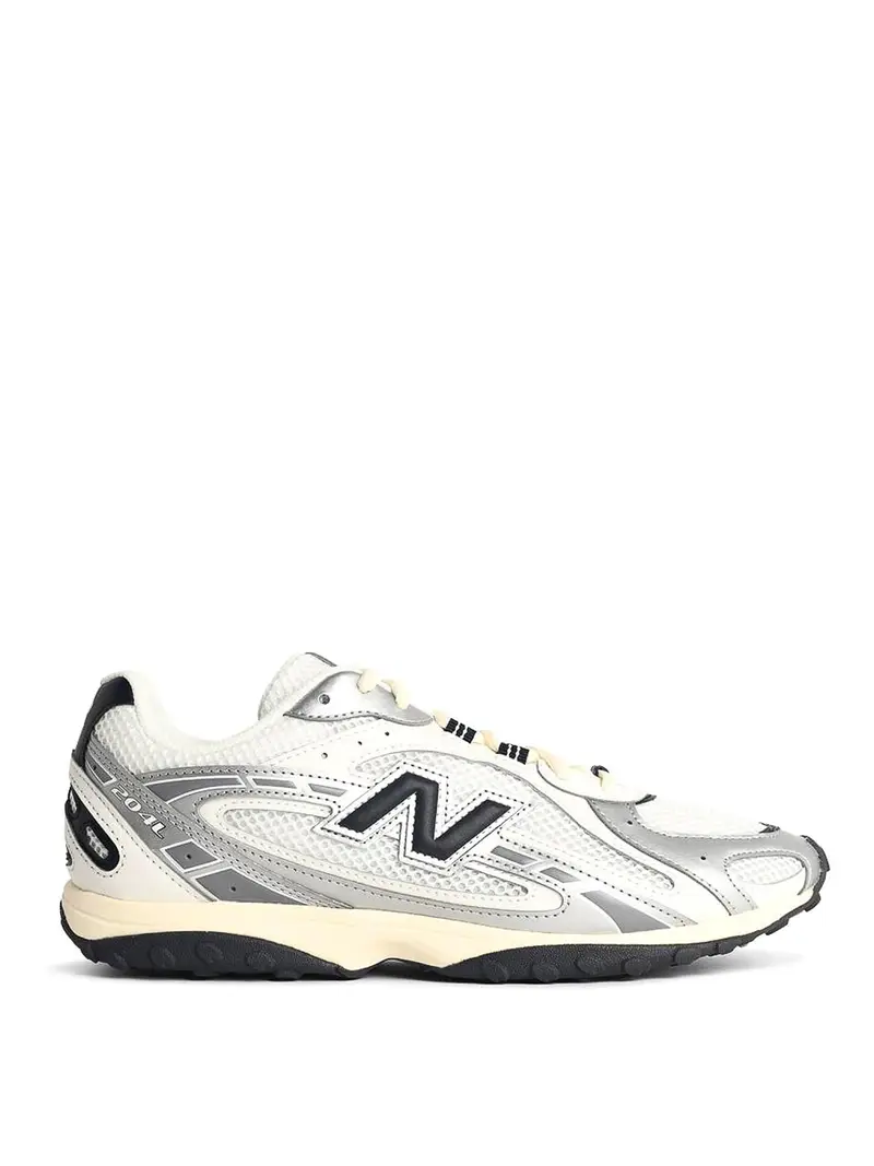 204 sneaker miscele in tessuto bianco